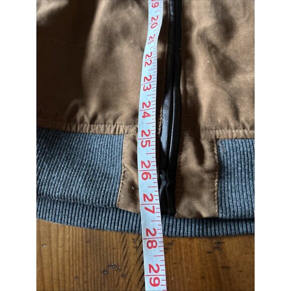 Tasso Ella Men’s XL Fall Jacket Tan Suade And Gray Wool - Picture 7 of 8